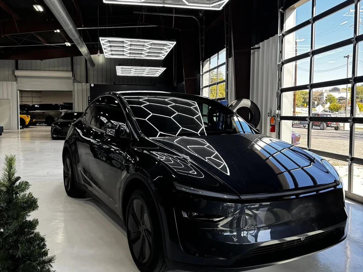 Freshly protected vehicle in the detailing bay