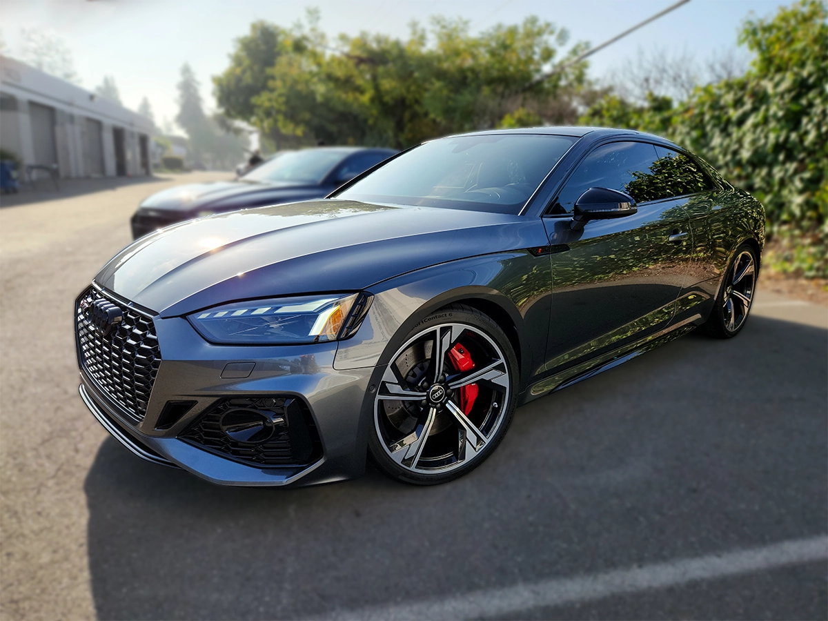 Sedan with ceramic window tint installed